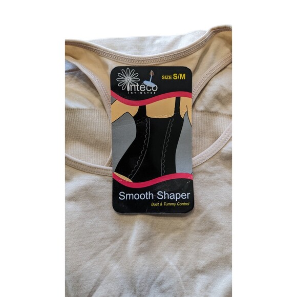 INTECO Intimates Woman Smooth Shaper Bust & Tummy Control S/M Tan - Picture 3 of 8